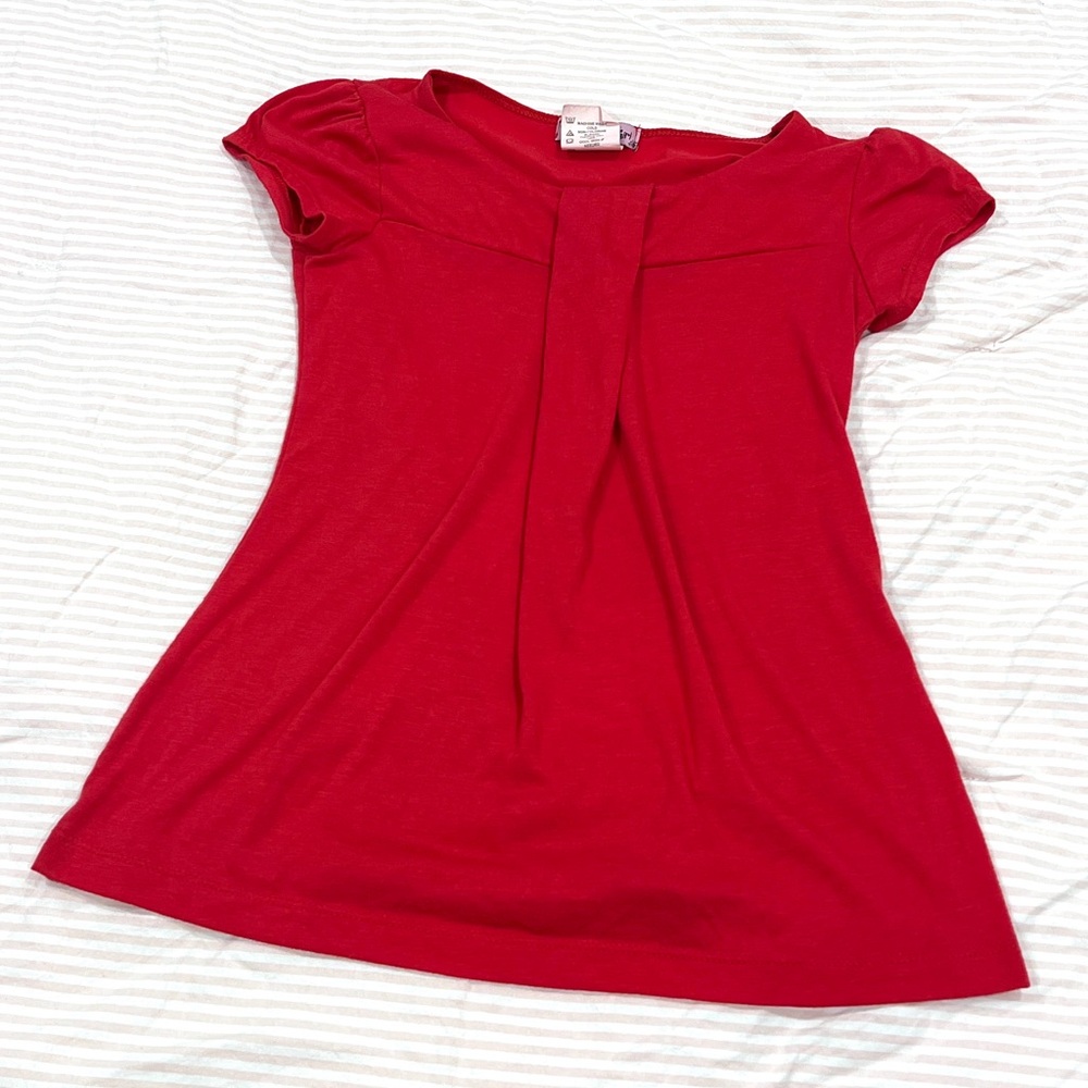 Elegant Red Blouse